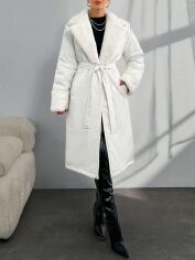 Акція на Пальто жіноче SHEIN GD-00131077 S Біле від Rozetka