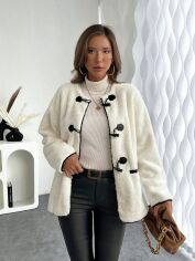 Акція на Пальто жіноче SHEIN GD-00132378 S Біле від Rozetka