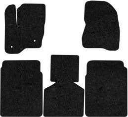 Акція на Ворсові килимки EVAtech Standard в салон авто для Ford Flex 6 seats 2009-2019 1 покоління SUV USA Чорний кант від Rozetka