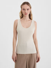 Акція на Майка жіноча United Colors of Benetton 3GA2DH010-152 L Бежева від Rozetka