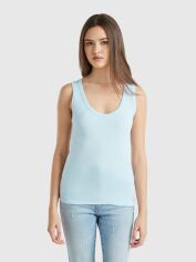 Акція на Майка жіноча United Colors of Benetton 3GA2DH010-12J L Блідо-блакитна від Rozetka