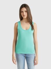 Акція на Майка жіноча United Colors of Benetton 3GA2DH010-08N L Блакитна від Rozetka