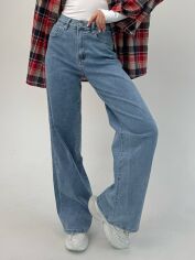 Акція на Джинси Baggy жіночі ISSA PLUS WN20-703 30 Блакитні від Rozetka