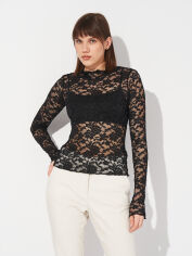 Акція на Лонгслів жіночий Monki 1028024p11 XS Чорний від Rozetka