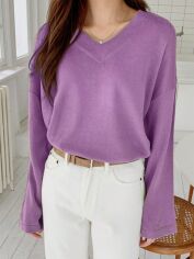 Акція на Лонгслів довгий жіночий SHEIN GD-00149359 S Ліловий від Rozetka