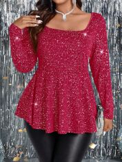 Акція на Лонгслів довгий жіночий SHEIN GD-00135773 XL Рожевий від Rozetka