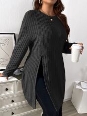 Акція на Лонгслів довгий жіночий SHEIN GD-00139688 4XL Чорний від Rozetka