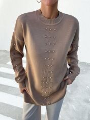 Акція на Джемпер жіночий SHEIN GD-00134431 One Size Кавовий від Rozetka