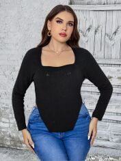 Акція на Джемпер жіночий SHEIN GD-00121557 3XL Чорний від Rozetka