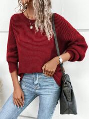 Акція на Джемпер жіночий SHEIN GD-00099687 XS Бордовий від Rozetka