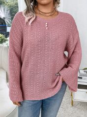 Акція на Джемпер жіночий SHEIN GD-00131520 XL Рожевий від Rozetka