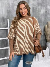 Акція на Джемпер жіночий SHEIN GD-00132838 3XL Коричневий від Rozetka