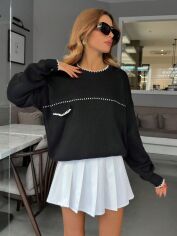 Акція на Джемпер жіночий SHEIN GD-00134859 One Size Чорний від Rozetka