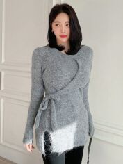 Акція на Джемпер жіночий SHEIN GD-00152201 XL Сірий від Rozetka