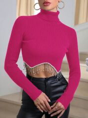 Акція на Джемпер жіночий SHEIN GD-00121696 XS Рожевий від Rozetka