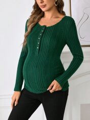 Акція на Джемпер жіночий SHEIN GD-00132869 S Темно-зелений від Rozetka