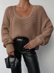 Акція на Джемпер жіночий SHEIN GD-00156759 S Хакі від Rozetka