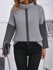 Акція на Джемпер жіночий SHEIN GD-00143169 L Сірий від Rozetka