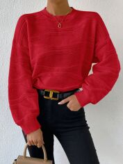 Акція на Джемпер жіночий SHEIN GD-00154060 2XL Червоний від Rozetka