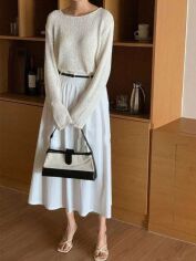 Акція на Джемпер жіночий SHEIN GD-00121671 L Світло-бежевий від Rozetka