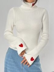 Акція на Гольф-водолазка жіноча SHEIN GD-00132091 S Біла від Rozetka