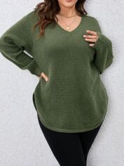 Акція на Джемпер жіночий SHEIN GD-00121706 XL Хакі від Rozetka