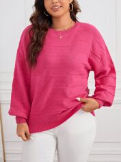 Акція на Джемпер жіночий SHEIN GD-00121642 3XL Рожевий від Rozetka
