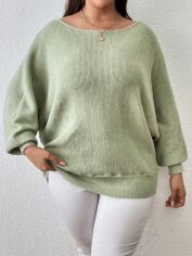 Акція на Джемпер жіночий SHEIN GD-00121704 XL Світло-зелений від Rozetka