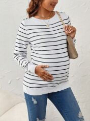 Акція на Джемпер для вагітних жіночий SHEIN GD-00149173 S Білий від Rozetka