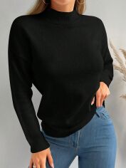 Акція на Джемпер жіночий SHEIN GD-00099185 S Чорний від Rozetka