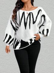 Акція на Джемпер жіночий SHEIN GD-00134850 3XL Білий від Rozetka