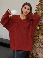 Акція на Джемпер жіночий SHEIN GD-00134921 S Червоний від Rozetka