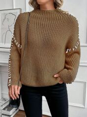 Акція на Джемпер жіночий SHEIN GD-00135051 XS Коричневий від Rozetka