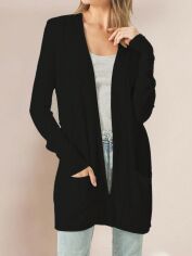 Акція на Кардиган жіночий SHEIN GD-00130694 M Чорний від Rozetka