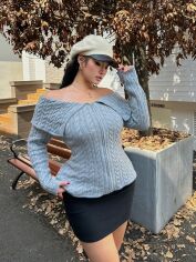 Акція на Кардиган жіночий SHEIN GD-00132872 2XL Сірий від Rozetka