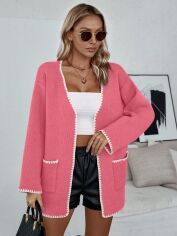 Акція на Кардиган жіночий SHEIN GD-00133077 M Рожевий від Rozetka