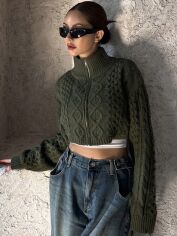 Акція на Кардиган жіночий SHEIN GD-00099976 S Хакі від Rozetka