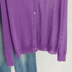 Акція на Кардиган жіночий SHEIN GD-00114480 XL Бузковий від Rozetka