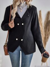 Акція на Кардиган жіночий SHEIN GD-00149345 S Чорний від Rozetka