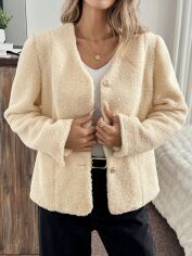 Акція на Кардиган жіночий SHEIN GD-00133843 S Світло-бежевий від Rozetka