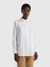 Акція на Сорочка жіноча United Colors of Benetton 5BMLDQ02U-101 XS Біла від Rozetka