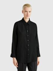 Акція на Сорочка жіноча United Colors of Benetton 5BMLDQ02U-100 XL Чорна від Rozetka