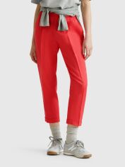 Акція на Штани жіночі United Colors of Benetton 4AGH558X5-136 XS Червоні від Rozetka