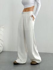 Акція на Штани жіночі SHEIN GD-00115882 S Білі від Rozetka