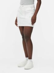 Акція на Спідниця джинсова міні літня пряма жіноча Primark XAZ519586UJOH 48 Біла від Rozetka