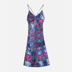 Акція на Сукня міді літня жіноча Primark XAZ525766UOSL S Чорна з рожевим і фіолетовим від Rozetka