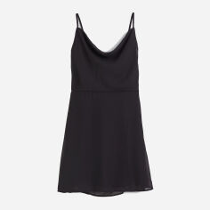 Акція на Плаття коротке літнє жіноче H&M XAZ380036RSVQ 44 Чорне від Rozetka