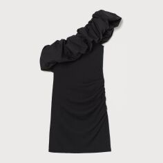 Акція на Сукня вечірня коротка літня жіноча H&M XAZ327544UOKD XL Чорна від Rozetka