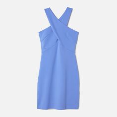 Акція на Сукня коротка літня жіноча H&M XAZ121718ZVTQ 44 Синя від Rozetka