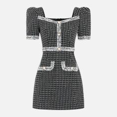 Акція на Плаття коротке літнє жіноче SHEIN GD-00150405 S Чорно-біле від Rozetka